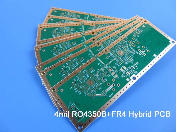 4 Layer High Frequency PCB Built On RO4350B With Blind Via and Immersion Gold