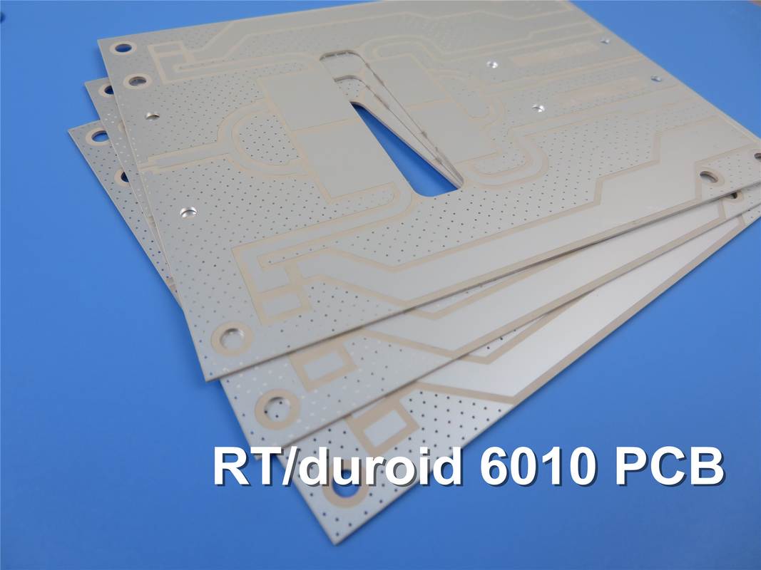 RT/duroid 6010.2LM  High Frequency PCB 25 mil Double Sided RF PCB for Antenna With Immersion Gold