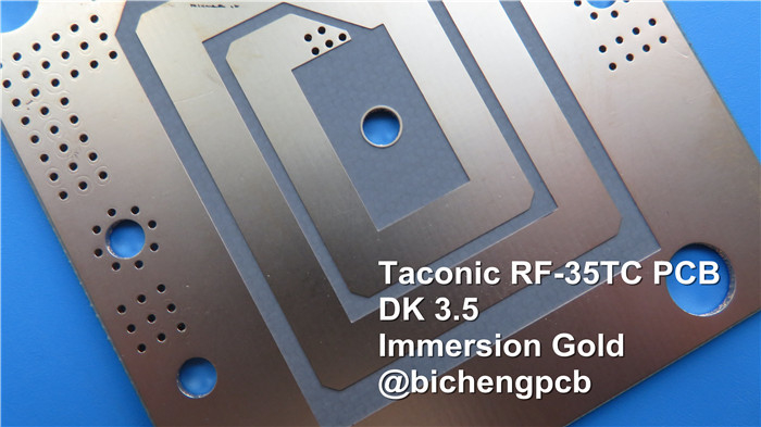Taconic RF-35 PCB 60mil double layer 2oz copper with Immersion Tin
