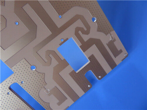 Rogers RO3010 DK 10.2 High-Frequency Laminate and Mixed-Material 4-Layer 1.27mm + 0.076mm + 1.27mm PCB for RF Microwave