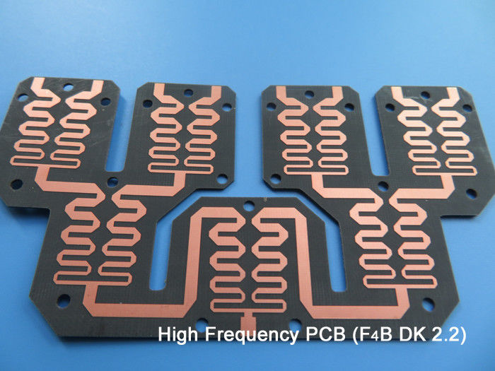 PTFE High Frequency PCB On DK2.2 Dual Layer Cheap RF PTFE PCB for Couplers