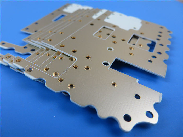 RO4350B LoPro Microwave PCB 30.7mil Rogers High Frequency PCB Reverse Treated Foil With ENIG for Digital Applications