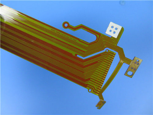 2 Layer Flexible Printed Circuit PCB (FPC) Built on Polyimide With FR4 Stiffener for Embedded Systems Programming