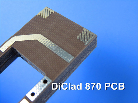 DiClad 870 PCB Microwave PCB with HASL Double Sided 31mil 0.8mm Thick no Solder Maks no Silkscreen