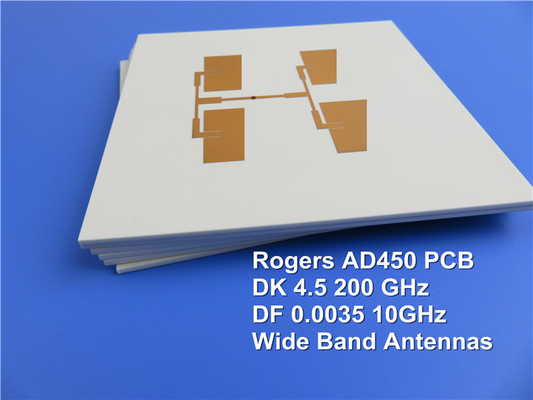 Arlon RF PCB Built on AD450 40mil 1.016mm DK4.5 With Immersion Gold for Higher Frequency Applications