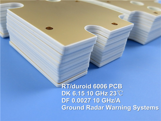 Rogers RT/duroid 6006 Laminates for High-Frequency Circuits Double Sided rigid PCBs green soulder mask