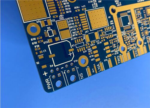 10-Layer Hybrid High-Frequency PCB RO4003C hydrocarbon ceramic laminates + 370HR FR-4 epoxy systems Immersion Gold Finish