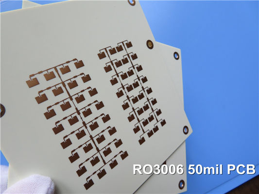 Rogers RO3006 RF Printed Circuit Board 2-Layer Rogers 3006 50mil 1.27mm Microwave PCB with Immersion Gold