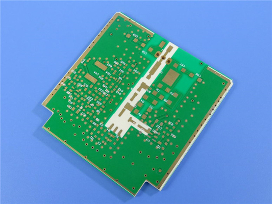 Hybrid PCB Mixed Material Circuit Board Different Materials Combined PCB RO4350B + FR4 + RT/duroid 5880 with Gold